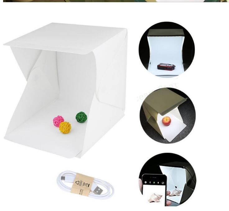 Mini LED folding studio soft light photo lamp small portable photo box 3