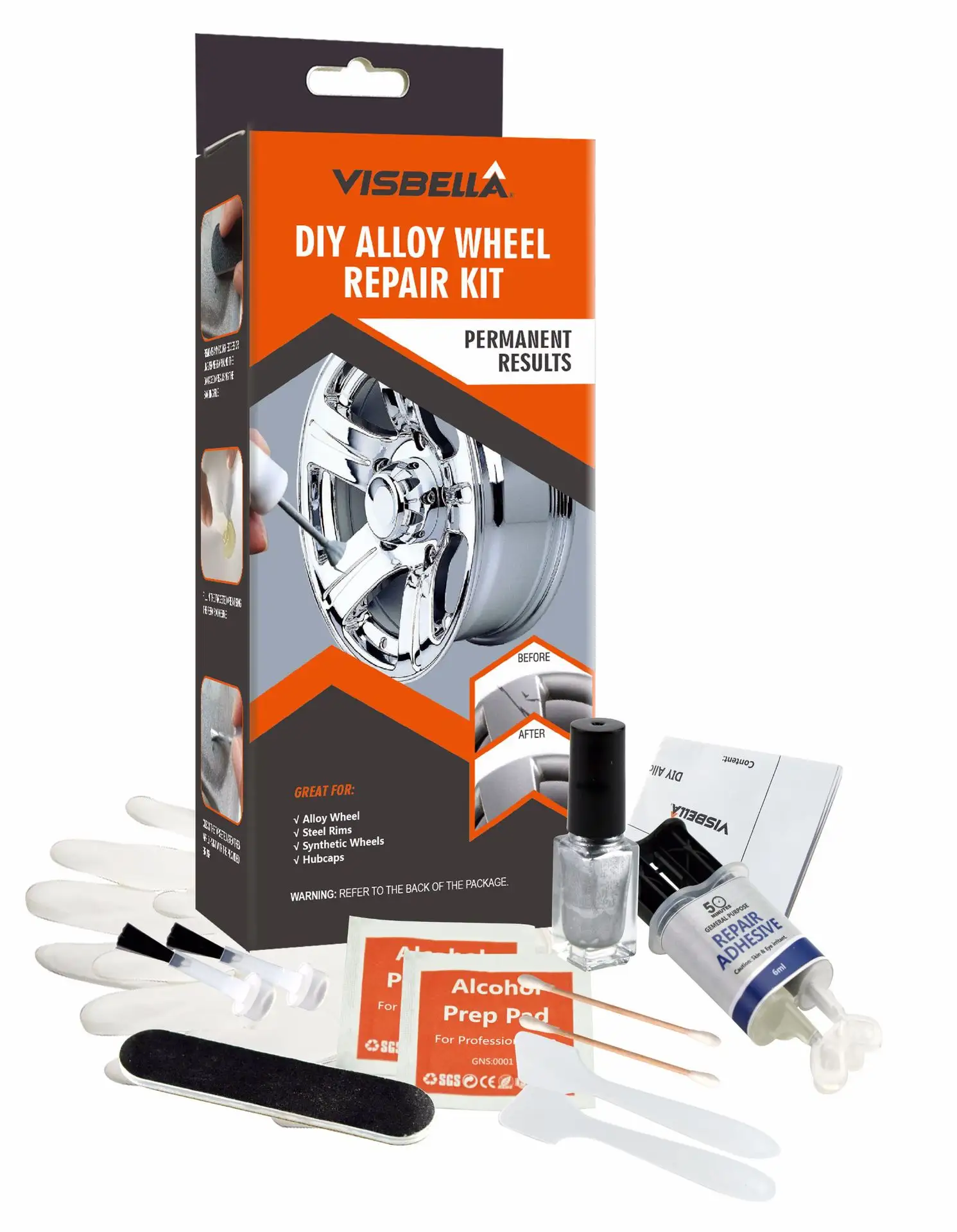 Car wheel repair agent