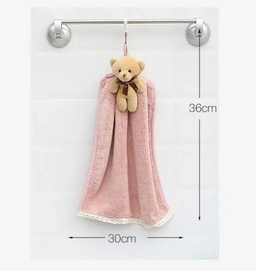 Coral velvet dish towel bathroom hanging absorbent towel – image 6