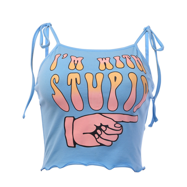 European and American sling tops