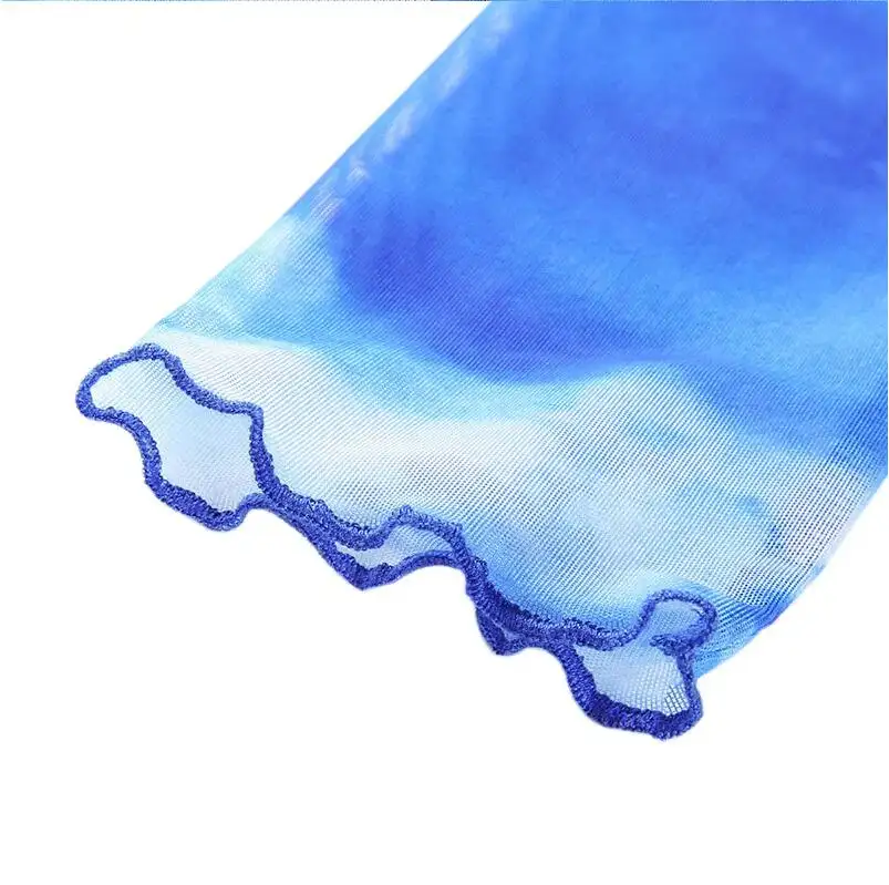 Digital Print Blue Sky Baiyun Print Top