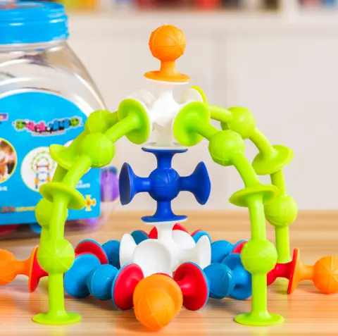 Educational Toy DIY Puzzle Tower Soft Building Blocks