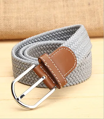 Elastic woven elastic men's belt - 8 Style