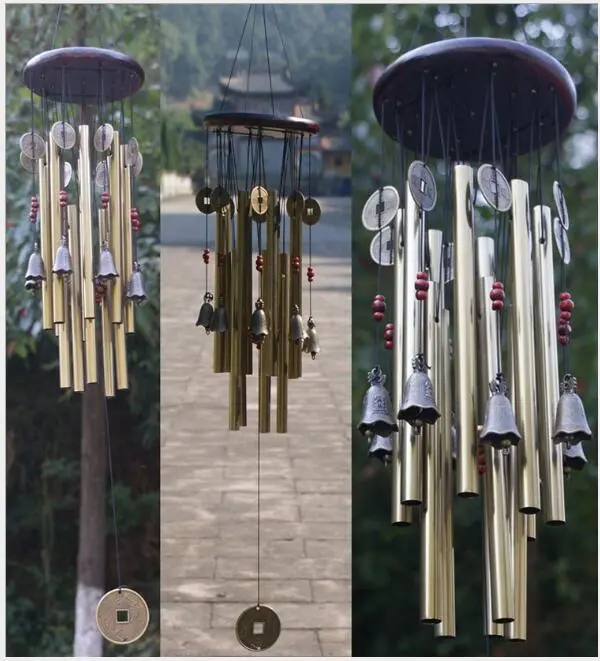 Solid wood bronze wind chimes metal multi tube - Shop at LoveMi