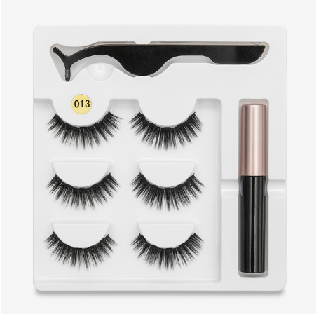 A Pair Of False Eyelashes With Magnets In Fashion 3Pc 013 Style - Shop at LoveMi