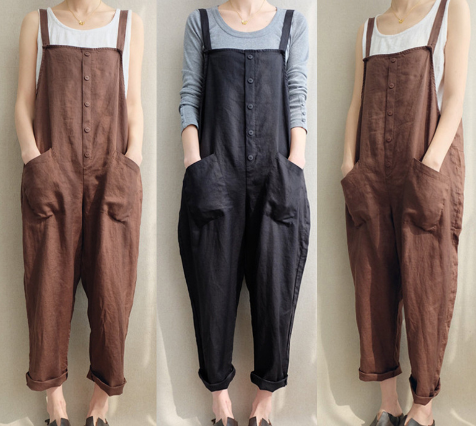 Cotton and linen breathable large size bib