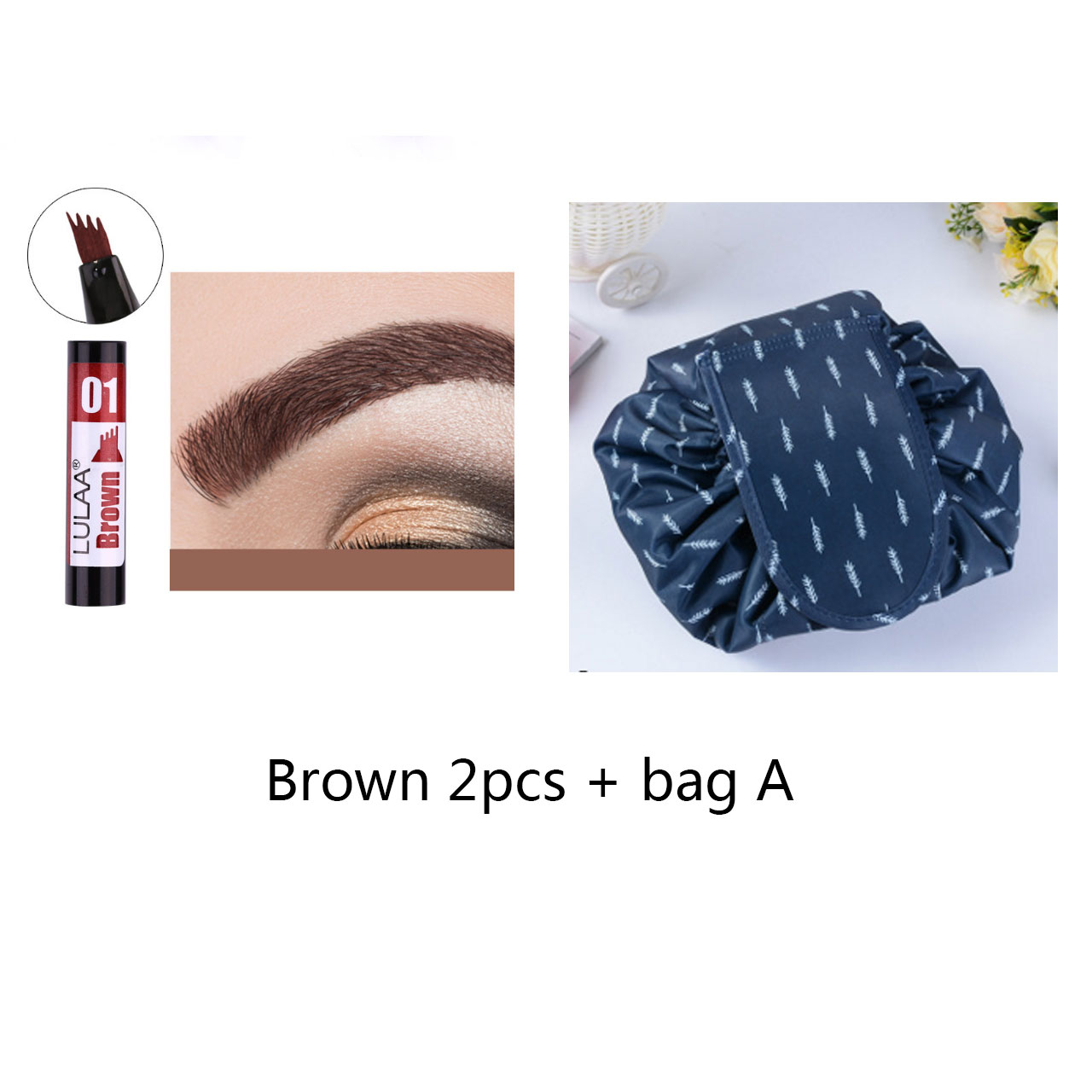 Brown 2pcs+A