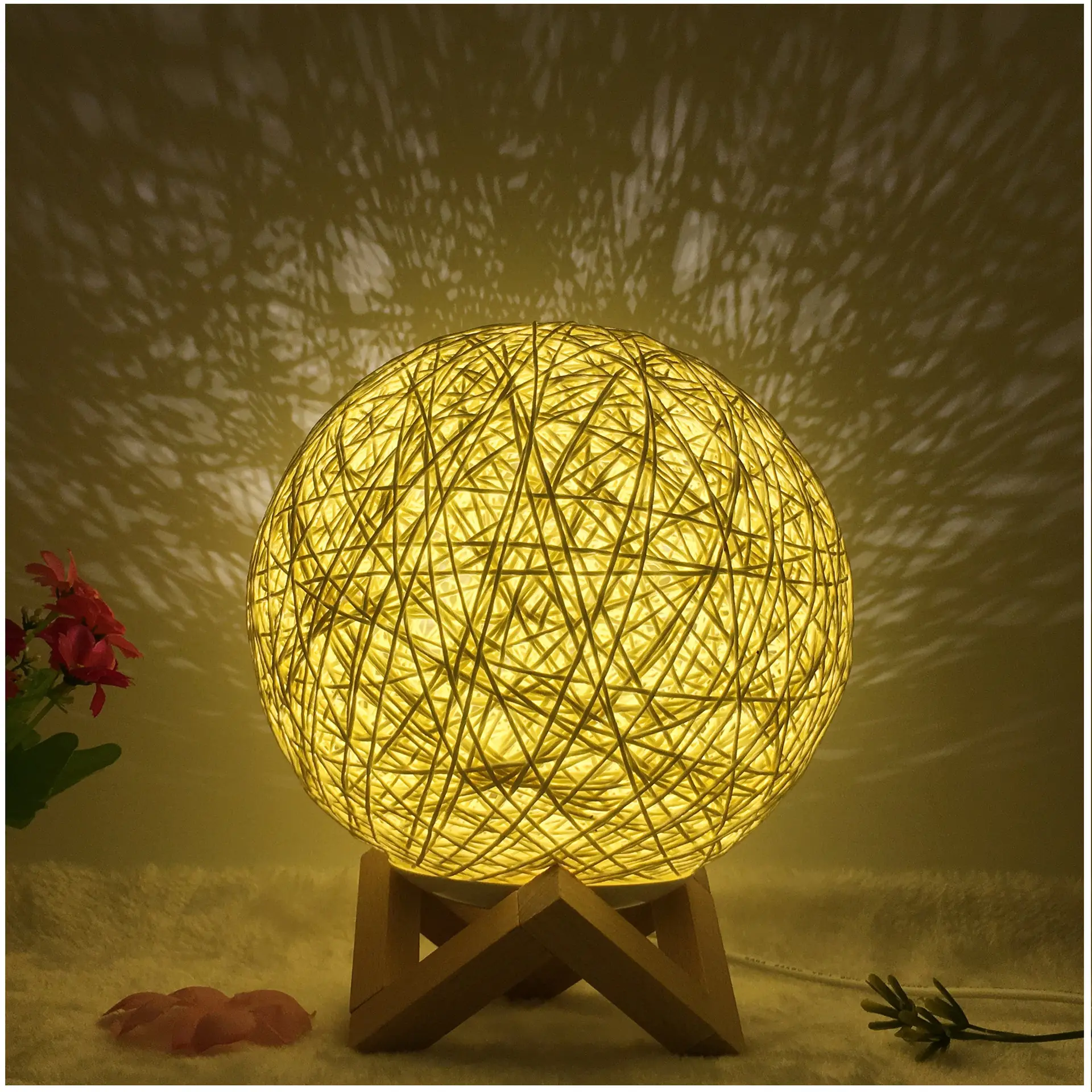 Amazon Hot Selling Creative Linen Table Lamp