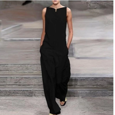 Plain long sleeve jumpsuit