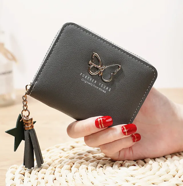 Butterfly small purse Gray - Shop at LoveMi