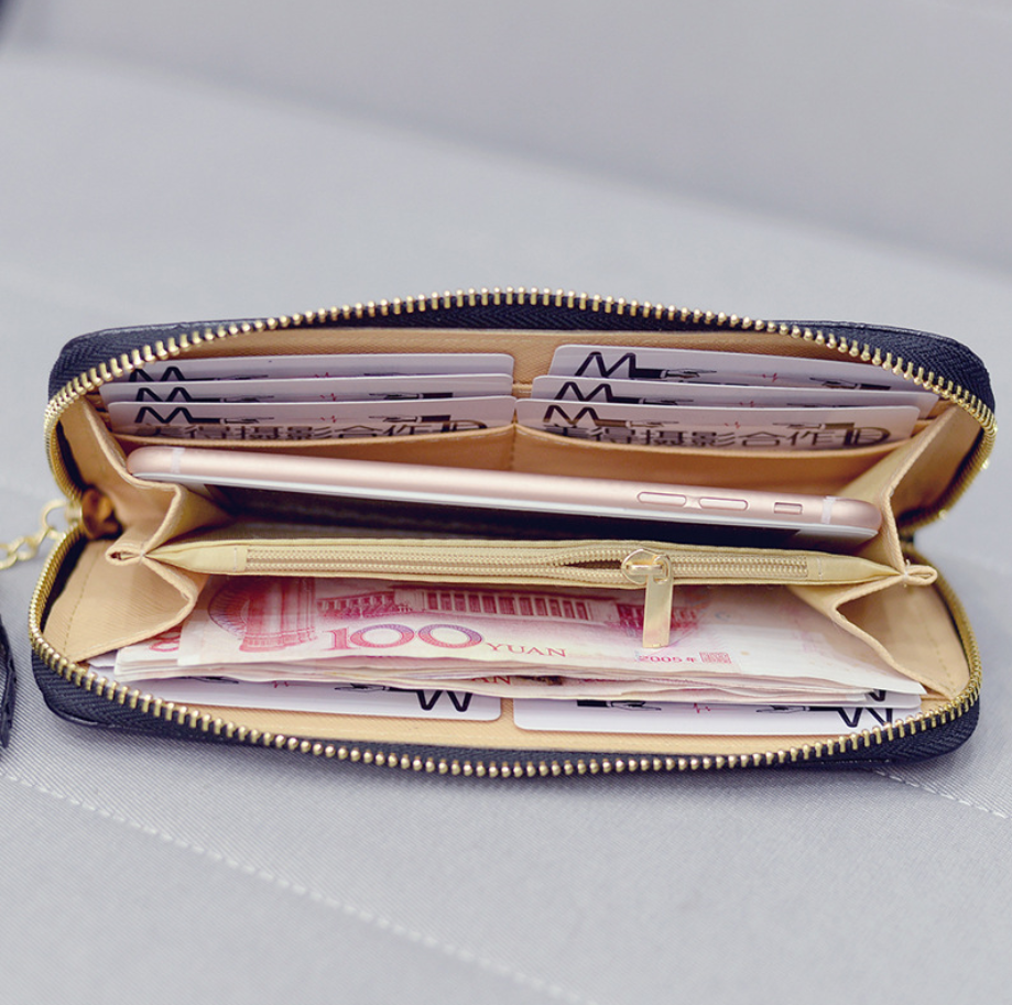 Wallet zipper wallet phone case