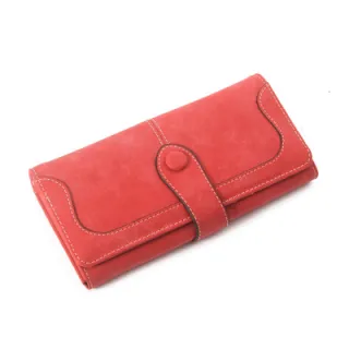 Scrub ties long wallet - Red