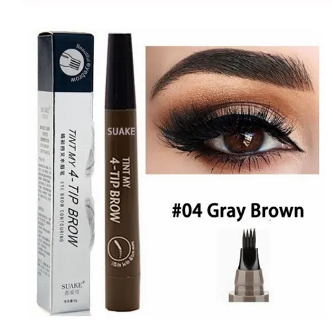 Liquid water eyebrow pencil Gray Brown9Pcs - Shop at LoveMi