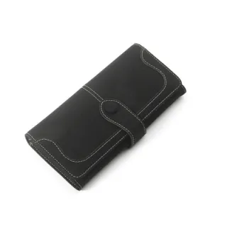 Scrub ties long wallet - Black
