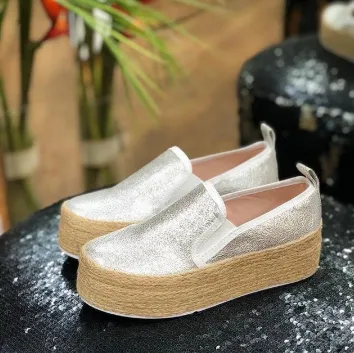 Canvas espadrilles - Silver