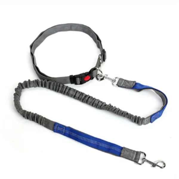 Traction rope dog leash - Gray And Blue