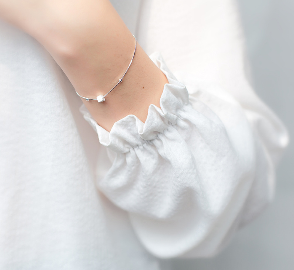 Brushed square bracelet