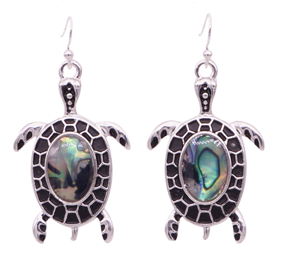 Shell turtle earrings