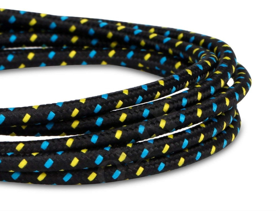 Кабель для передачи данных из плетеной нейлоновой ткани