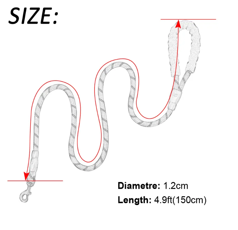 Reflective Dog Leash Nylon Pet Dog Leash Rope For Small Medium Large Dogs Walking Training Pet Suppiles – image 4