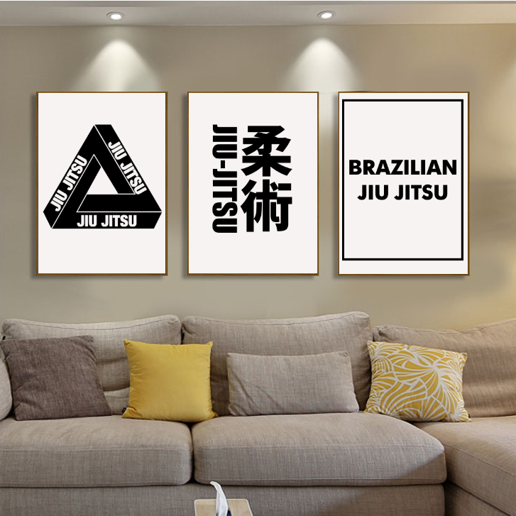 Triple decorative painting