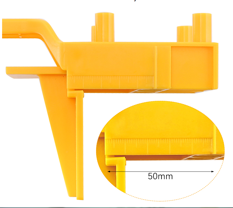 Wood board drilling hole locator