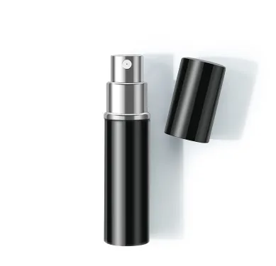 Portable Mini Aluminum Refillable Storage Bottles Perfume Spray Empty Cosmetic Containers Black - Shop at LoveMi