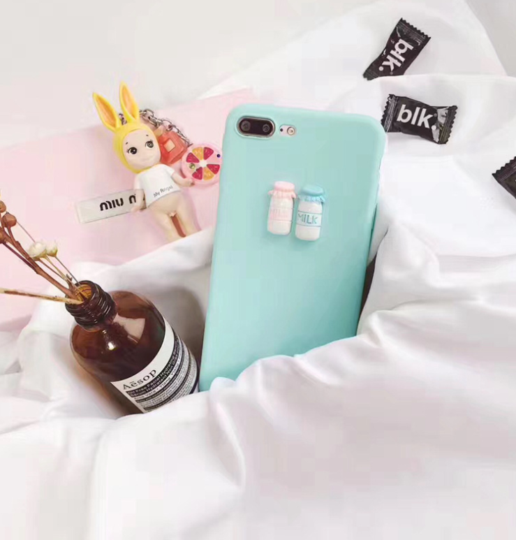 Simple frosted milk bottle mobile phone case - Image 10
