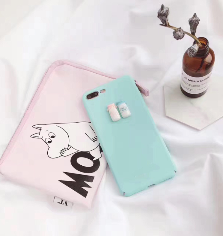 Simple frosted milk bottle mobile phone case - Image 9