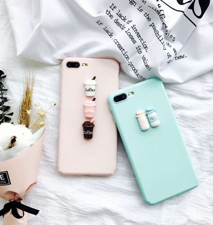 Simple frosted milk bottle mobile phone case - Image 2
