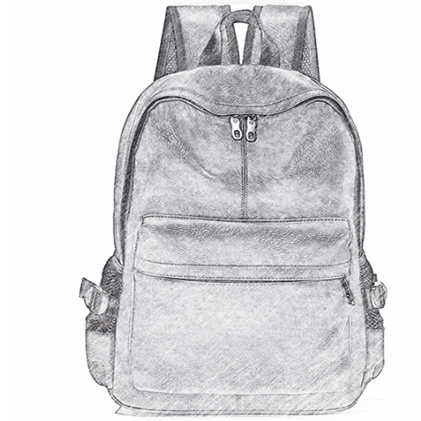 Male leather backpack