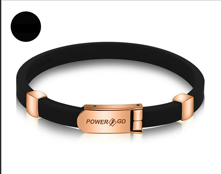 Negative ion balance silicone bracelet