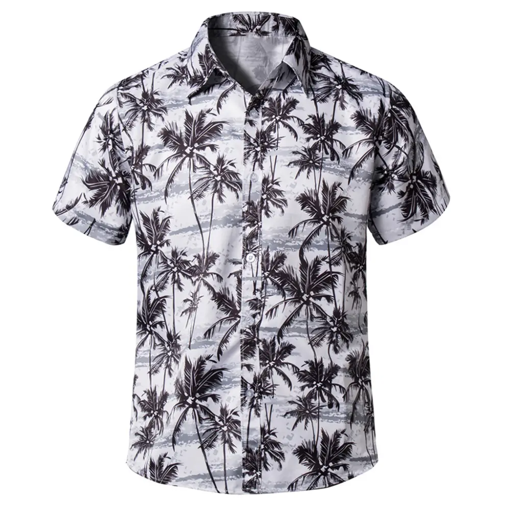 New Print Beach Shirt Summer Short Sleeve