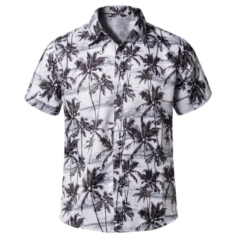 New Print Beach Shirt Summer Short Sleeve