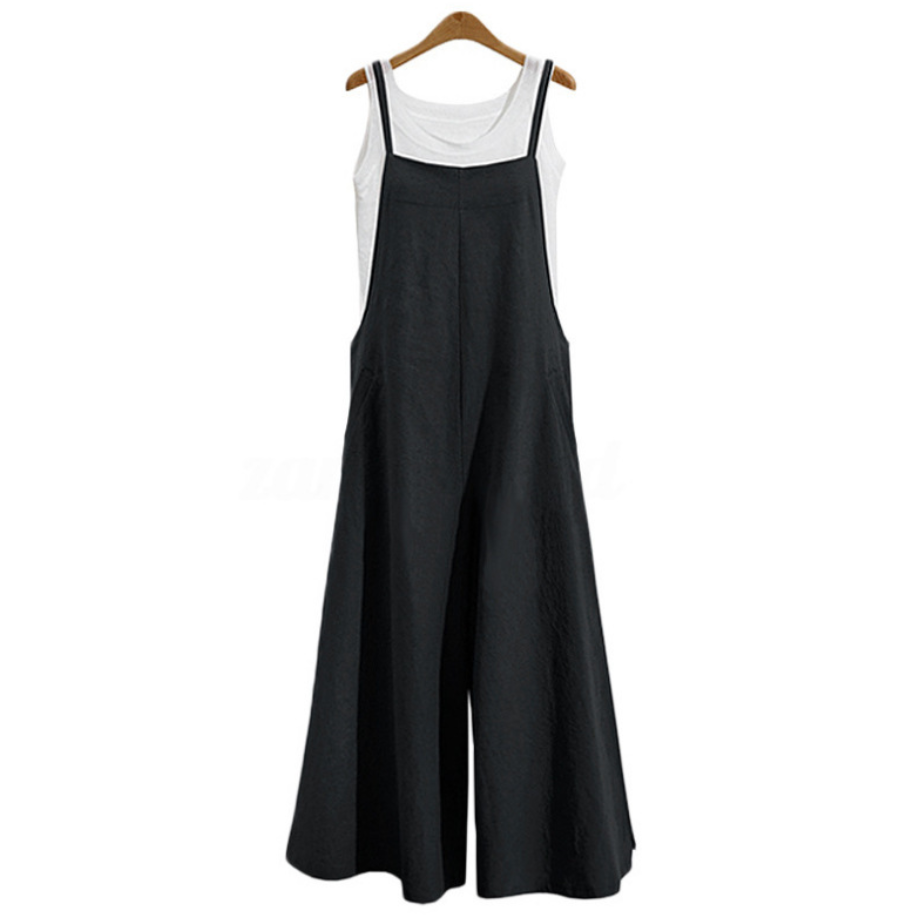 Strap bib dress