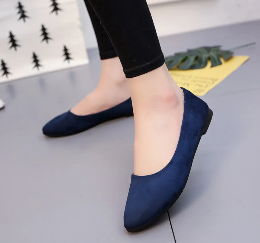 Scoop shoes black flat shoes - Blue