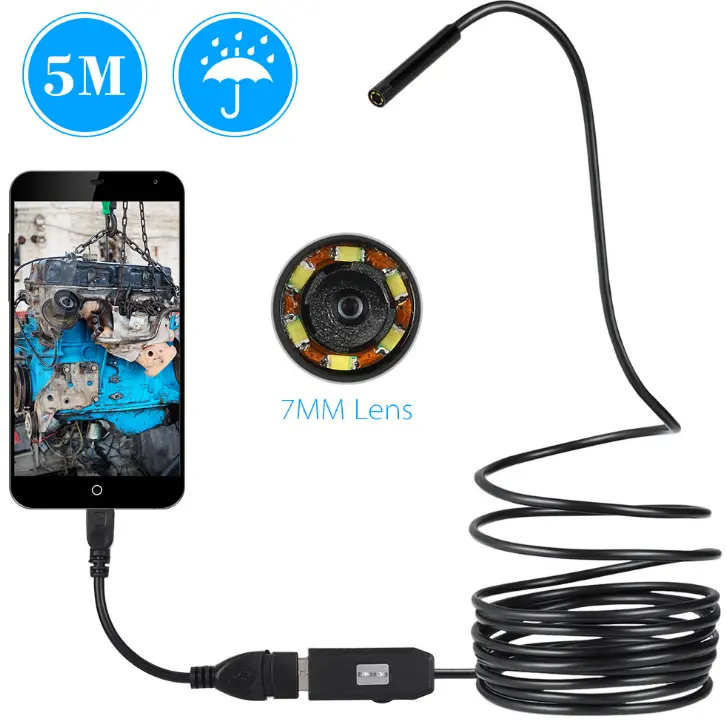 OWSOO 6 LED 7MM USB Endoscope Camera
