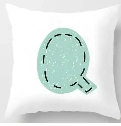 Cute Design Alphabet L Cushion Cover - 45X45Cmq