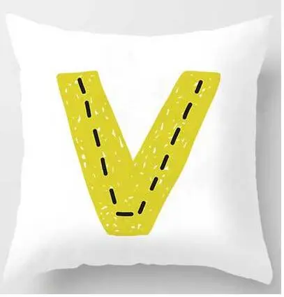 Cute Design Alphabet L Cushion Cover - 45X45Cmv