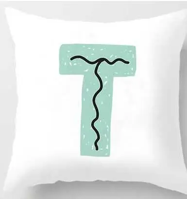 Cute Design Alphabet L Cushion Cover - 45X45Cmt