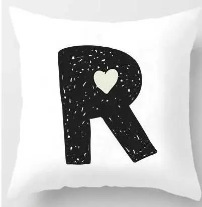 Cute Design Alphabet L Cushion Cover - 45X45Cmr
