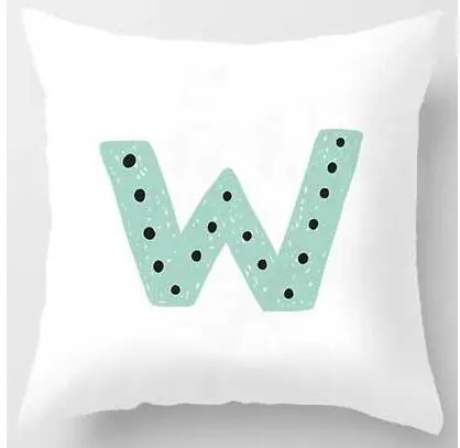 Cute Design Alphabet L Cushion Cover - 45X45Cmw