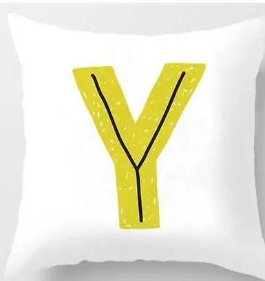 Cute Design Alphabet L Cushion Cover - 45X45Cmy