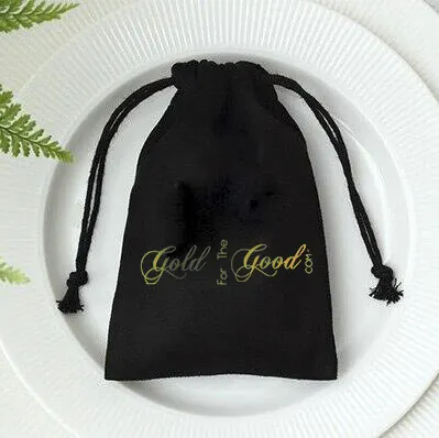 Flannel Jewelry Packaging Drawstring Pocket Mobile Power