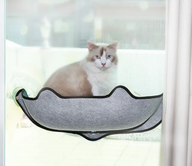 Window sill cat hammock Grey - Shop at LoveMi