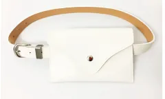 Dual-use belt wallet phone key case - White - View 1