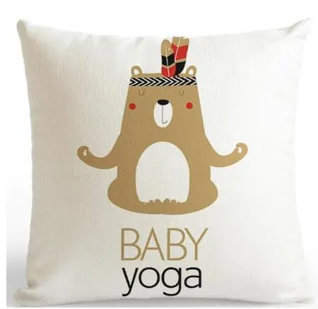 Be Happy Bear Cushion Cover - 45X45Cmf