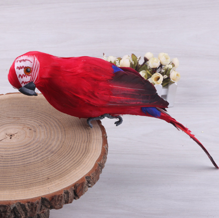 Simulation Parrot Foam Feather Macaw Ornaments
