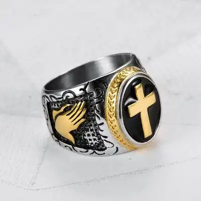 Cross men's ring