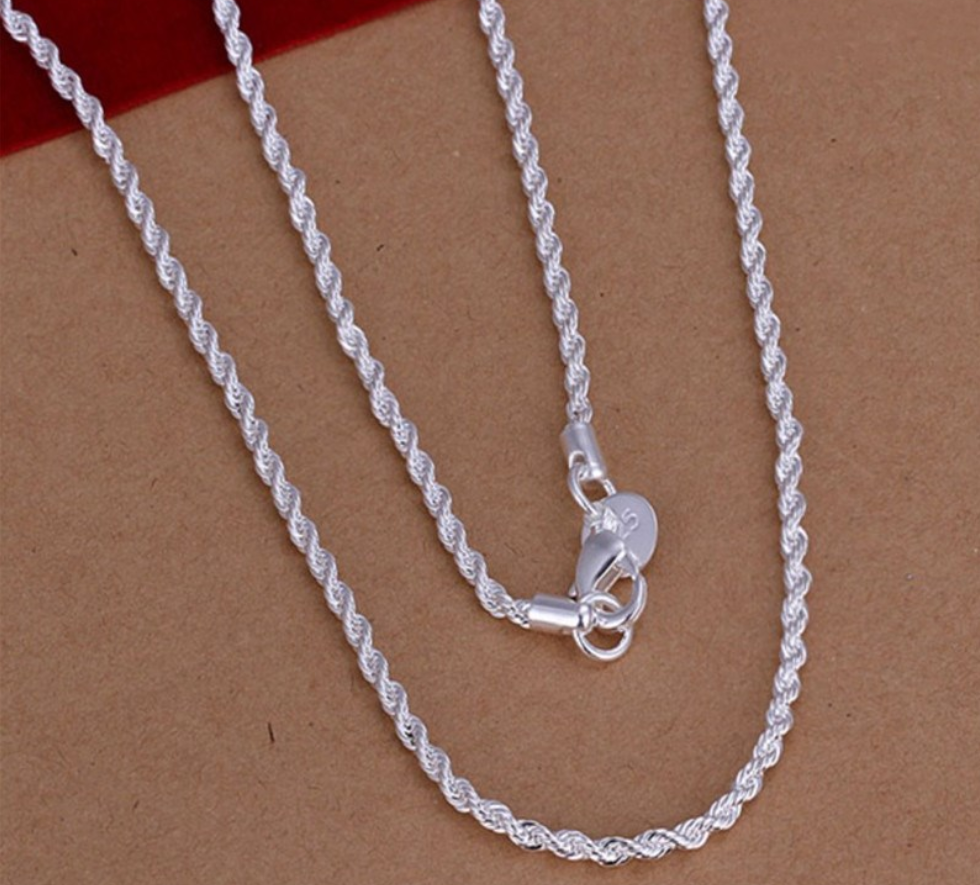 Twist necklace twist chain
